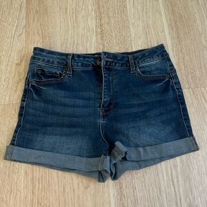 Wax Jean Dark Blue Women's Jean Shorts